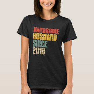 Mens 7th Wedding Anniversary for Him Handsome Husb T-Shirt