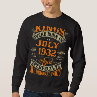 Mens 90th Birthday Gift For Kings Born In July 193 Sweatshirt