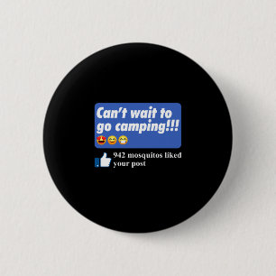Mens 942 mosquitos liked post mosquito meme funny 6 cm round badge