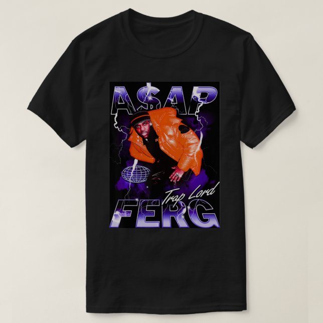 Mens A$AP Ferg Official Trap Lord Photo Tee  (Design Front)
