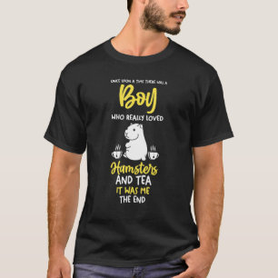 Mens A Boy Who Love Tea And Hamster T-Shirt