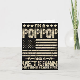 Mens A Poppop And A Veteran Nothing Es Proud Card