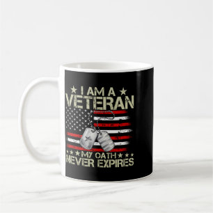 Mens A Veteran Oath Expires Patriotic Performance Coffee Mug