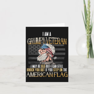 Mens Aamerican Flag Veterans Day Patriotic Gpy Card