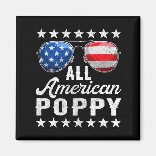 Mens Aamerican Poppy Shirt 4th Of July Matching Magnet