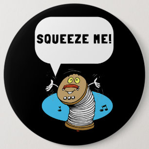 Mens Accordion Polka Accordionist Concertina Squee 6 Cm Round Badge