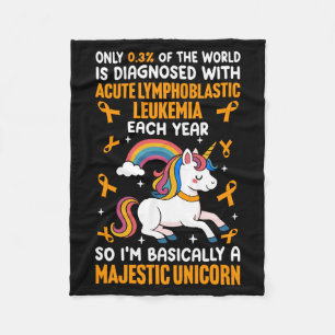 Mens Acute Lymphatic Leukaemia Warrior Performance Fleece Blanket