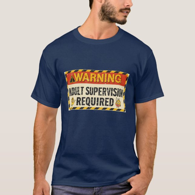 Men's Adult Supervision Shirt (Front)