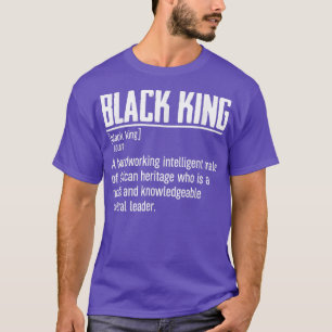 Mens African Pride Black History Month Black King T-Shirt