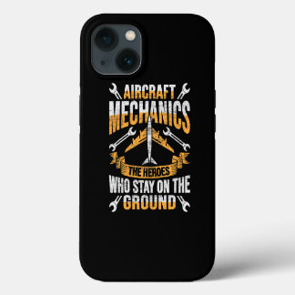 Mens Aircraft Mechanic Hero Design for a aircraft  iPhone 13 Case