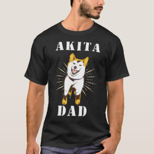 Mens Akita Dad Akita Dog  Akita Inu Shiba Inu Akit T-Shirt