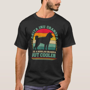 Mens Akita Inu Dog Vintage Akita Inu Grandpa Fath T-Shirt