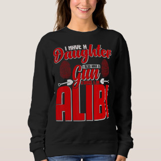 Mens  Alibi Party Night Joke Quotes Sarcastic Sweatshirt