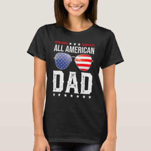 Mens All American Dad Family Fourth 4th Of July Am T-Shirt