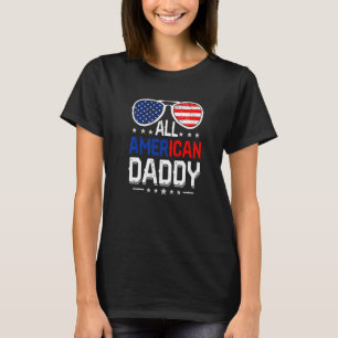 Mens All American Daddy 4th Of July Father's Day M T-Shirt