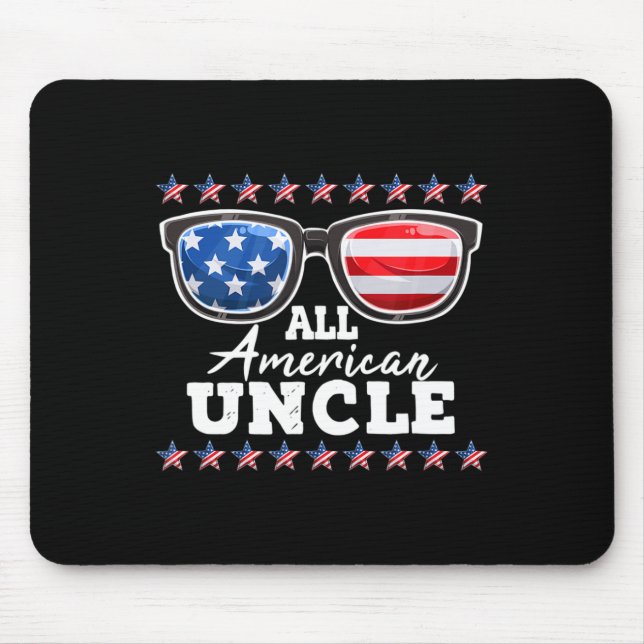 Mens All American UNCLE Men  Mouse Pad (Front)