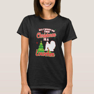 Mens All I Want On This Christmas Is A Lowchen Xma T-Shirt