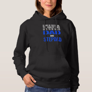 Mens All Men Are Created Dad And Stepdad Bonus Dad Hoodie