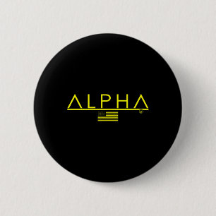 Mens Alpha Gym Rabbit Workout Bodybuilding Fitness 6 Cm Round Badge