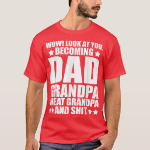 Mens Always thankful to be a dad grandpa grandfath T-Shirt