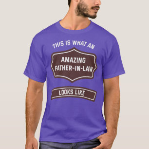 Mens Amazing Fatherinlaw Looks Like Personalised F T-Shirt