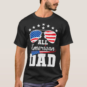Mens american dad 4th of july matching family T-Shirt