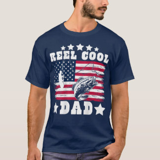 Mens American Dad USA Fishing - Reel Cool Fishing  T-Shirt