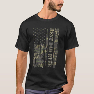Mens American Flag Best Dad Ever Father s Day Papa T-Shirt