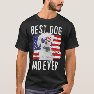 Mens American Flag Best Dog Dad Ever Maltese Usa T-Shirt