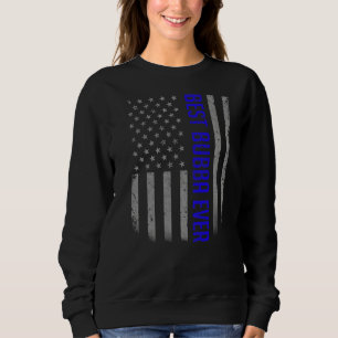 Mens American Flag Dad For Fathers Day Best Bubb Sweatshirt