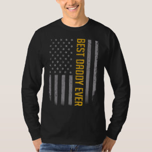 Mens American Flag Dad   For Fathers Day Best Dadd T-Shirt