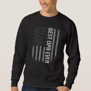 Mens American Flag Dad For Father's Day Best Opa Sweatshirt