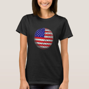 Mens American Flag Golf July 4th Usa Men Women Kid T-Shirt