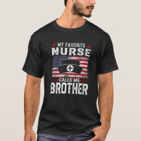 Mens American Flag My Favorite Nurse Calls Me Brot