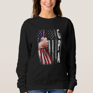 Mens American Gpa Flag Fist Bump Gpa Sweatshirt