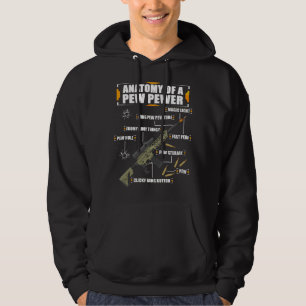 Mens Anatomy of a Pew Pewer - 2nd Amendment - Funn Hoodie