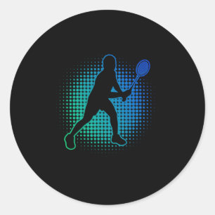 Men's And Women's Dminton Dminton Player Classic Round Sticker