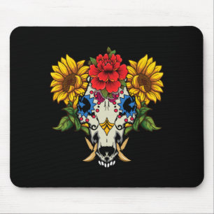 Mens Animal Boar Pig Floral Souls Day Of Mouse Pad