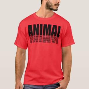 Mens ANIMAL Gym Fitness Workout Bodybuilding Motiv T-Shirt