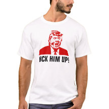 Men's Anti-Trump T-Shirt: "LOCK HIM UP!"