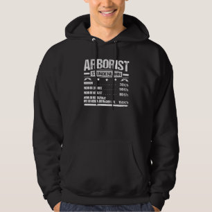 Mens Arborist Hourly Tree Care Forestry Hoodie