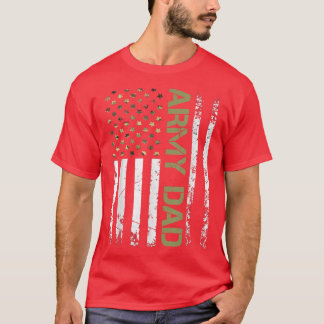 Mens Army Dad United States USA Flag For Father's T-Shirt