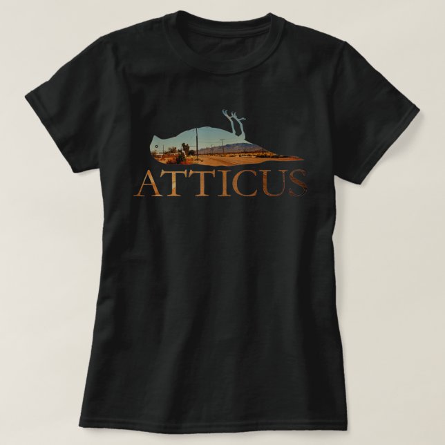 Mens ATTICUS Horizon Bird T Shirt (Photo Print) (Design Front)