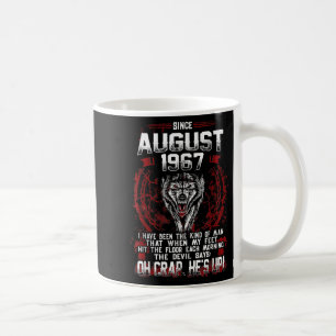 Mens August 1967 Funny 54th Birthday Gift Were Bor Coffee Mug