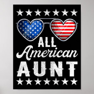 Mens aunty fourth of july shirt womens american poster
