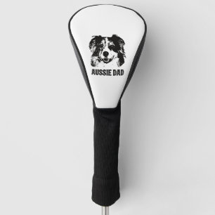 Mens Aussie Dad - Australian Shepherd Dog Dad Golf Head Cover