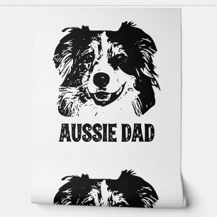 Mens Aussie Dad - Australian Shepherd Dog Dad Wallpaper