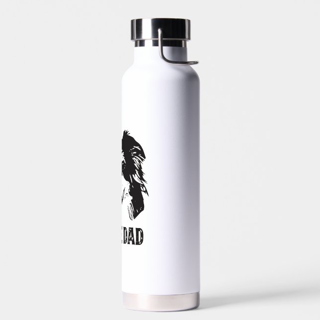 Mens Aussie Dad - Australian Shepherd Dog Dad Water Bottle (Left)