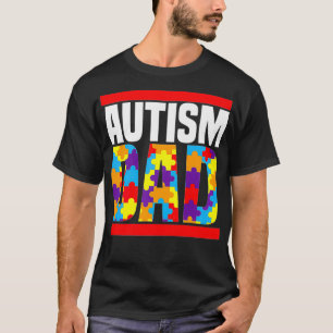 Mens Autism Awareness Autism Dad Disability Pride  T-Shirt