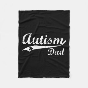 Mens Autism Dad Gifts Autism Awareness Gift  Fleece Blanket
